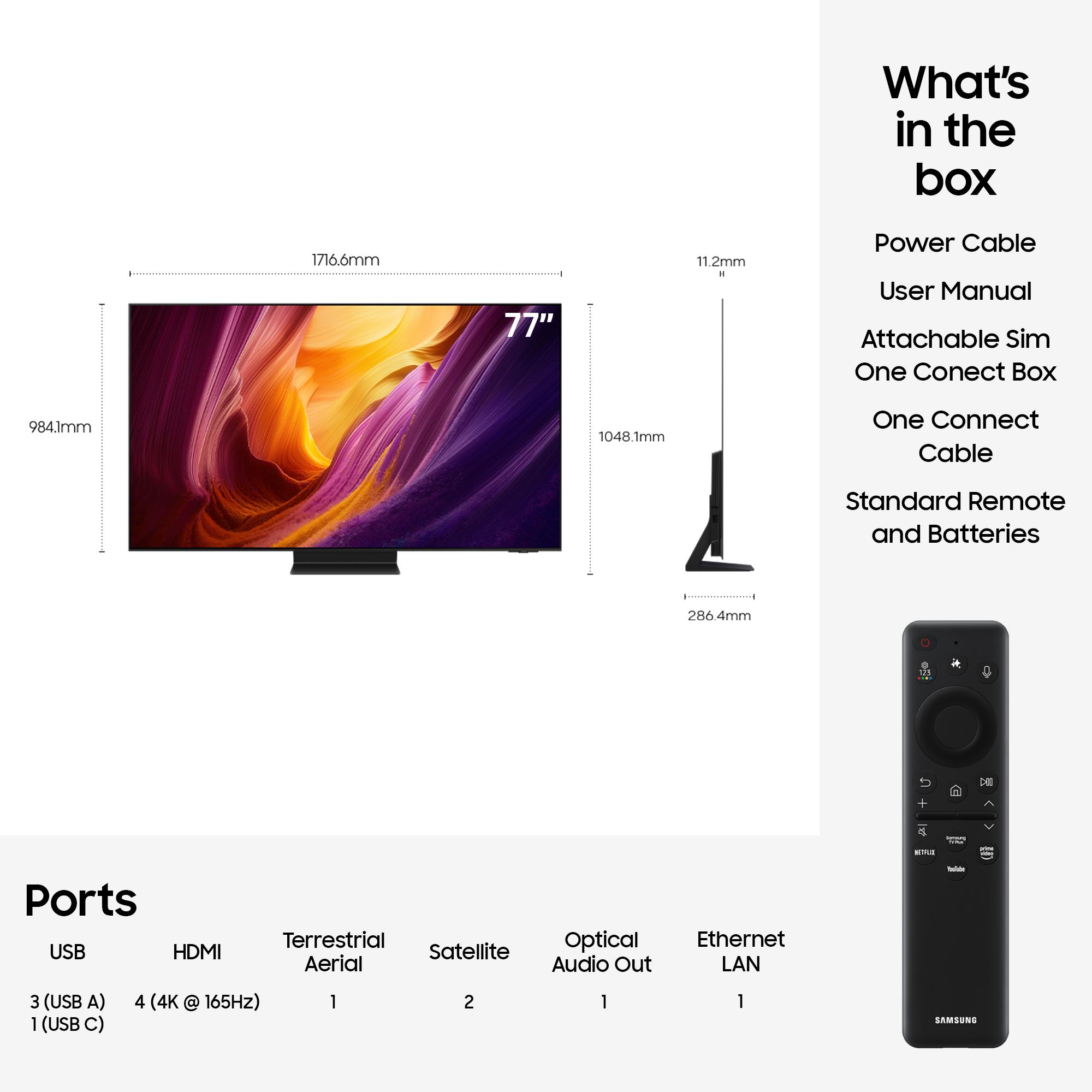 Samsung QE77S95H 77" 4K UHD OLED TV