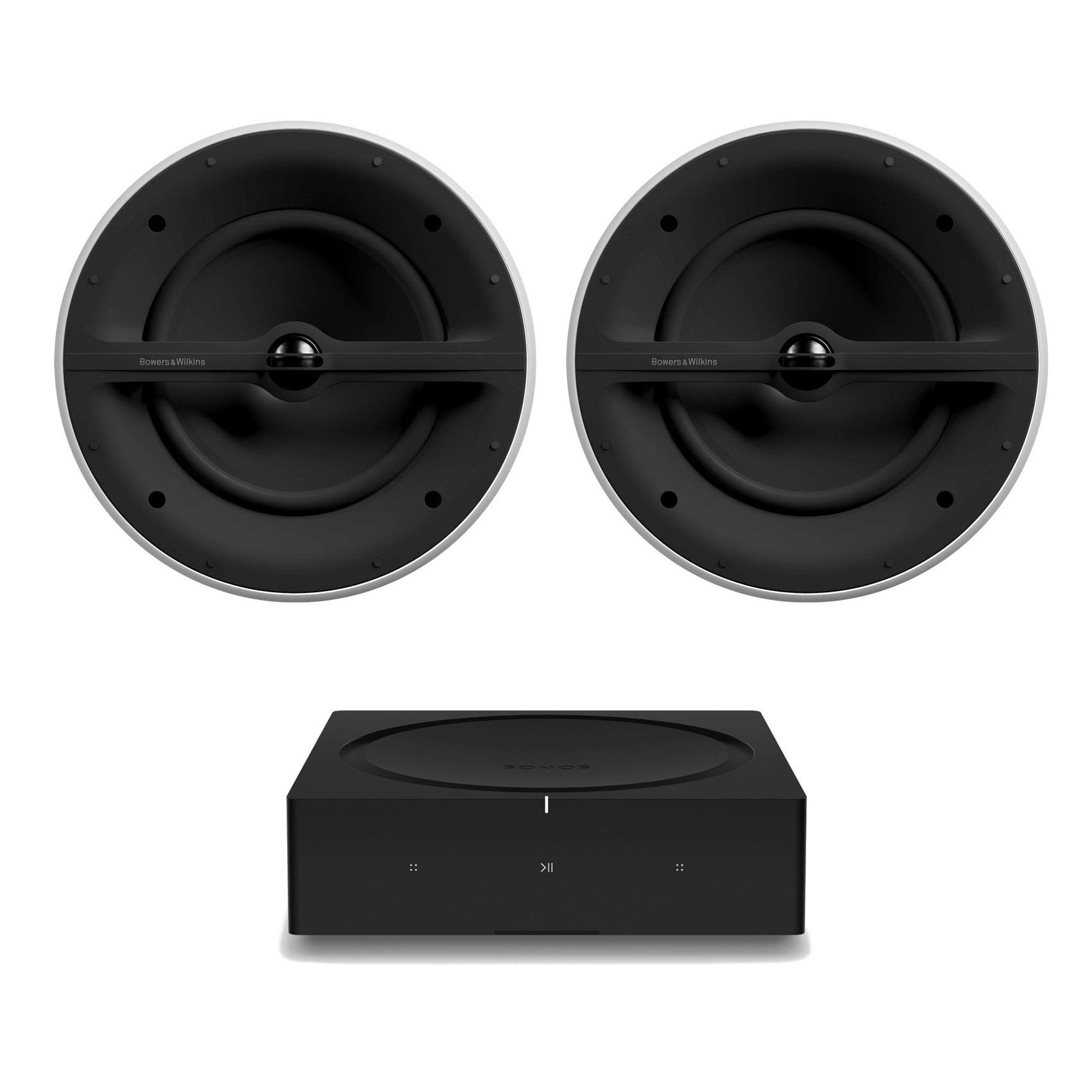 Sonos Amp <br>B&W CCM382 In Ceiling Speakers (Pair)