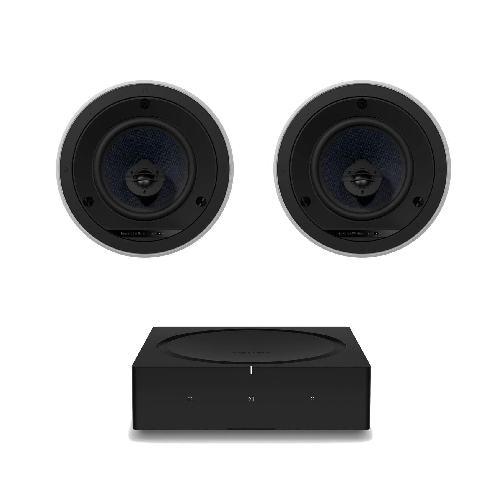 Sonos Amp <br>B&W CCM664 In Ceiling Speakers (Pair)
