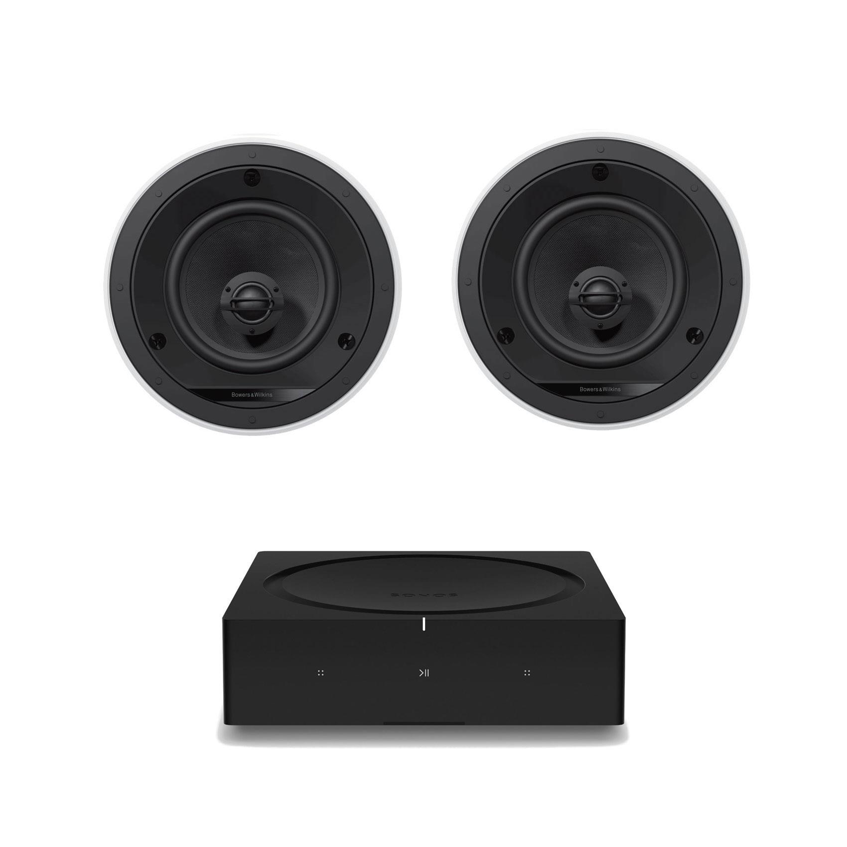 Sonos Amp <br>B&W CCM665 In Ceiling Speakers (Pair)