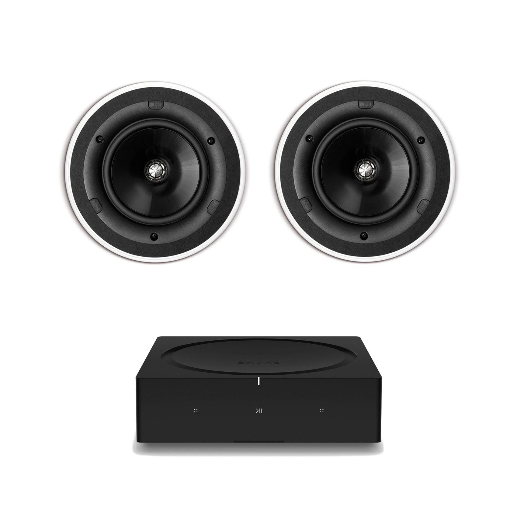 Sonos Amp <br>KEF Ci160QR In Ceiling Speakers (Pair)