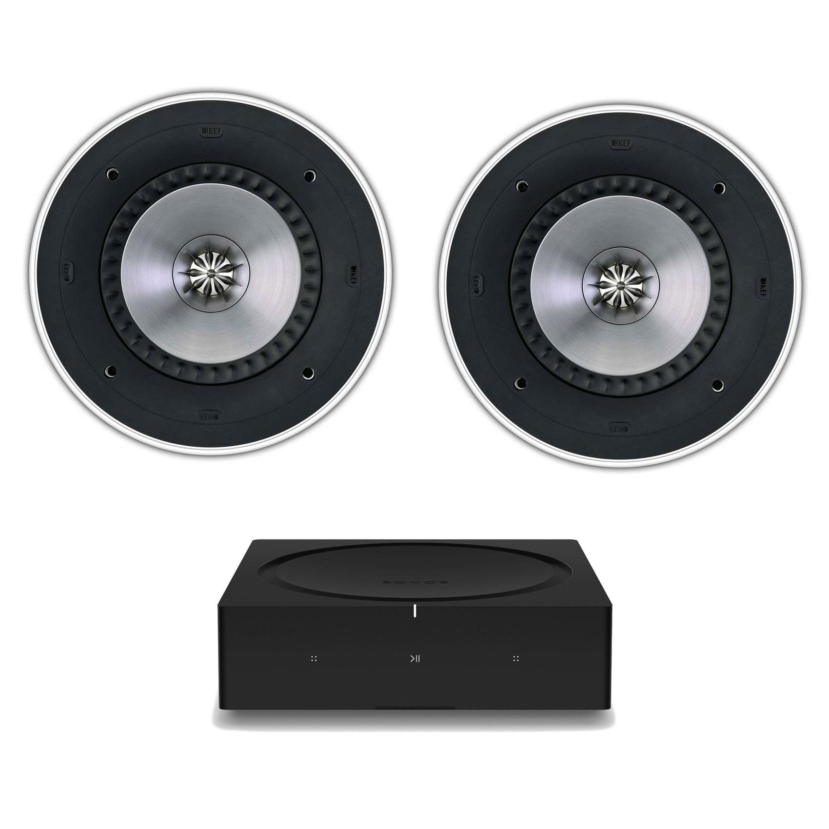 Sonos Amp <br>KEF Ci200RR THX In Ceiling Speakers (Pair)