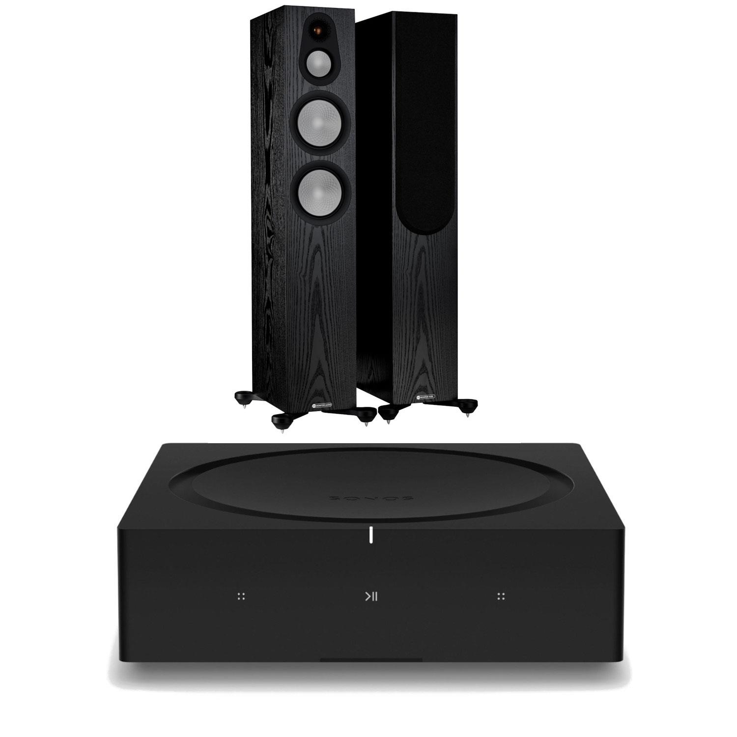 Sonos Amp<br>Monitor Audio Silver 300 7G Speakers