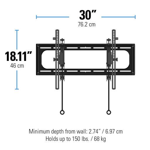 Sanus VLT6 <br> Super Slim Tilting Mount 46"-90"