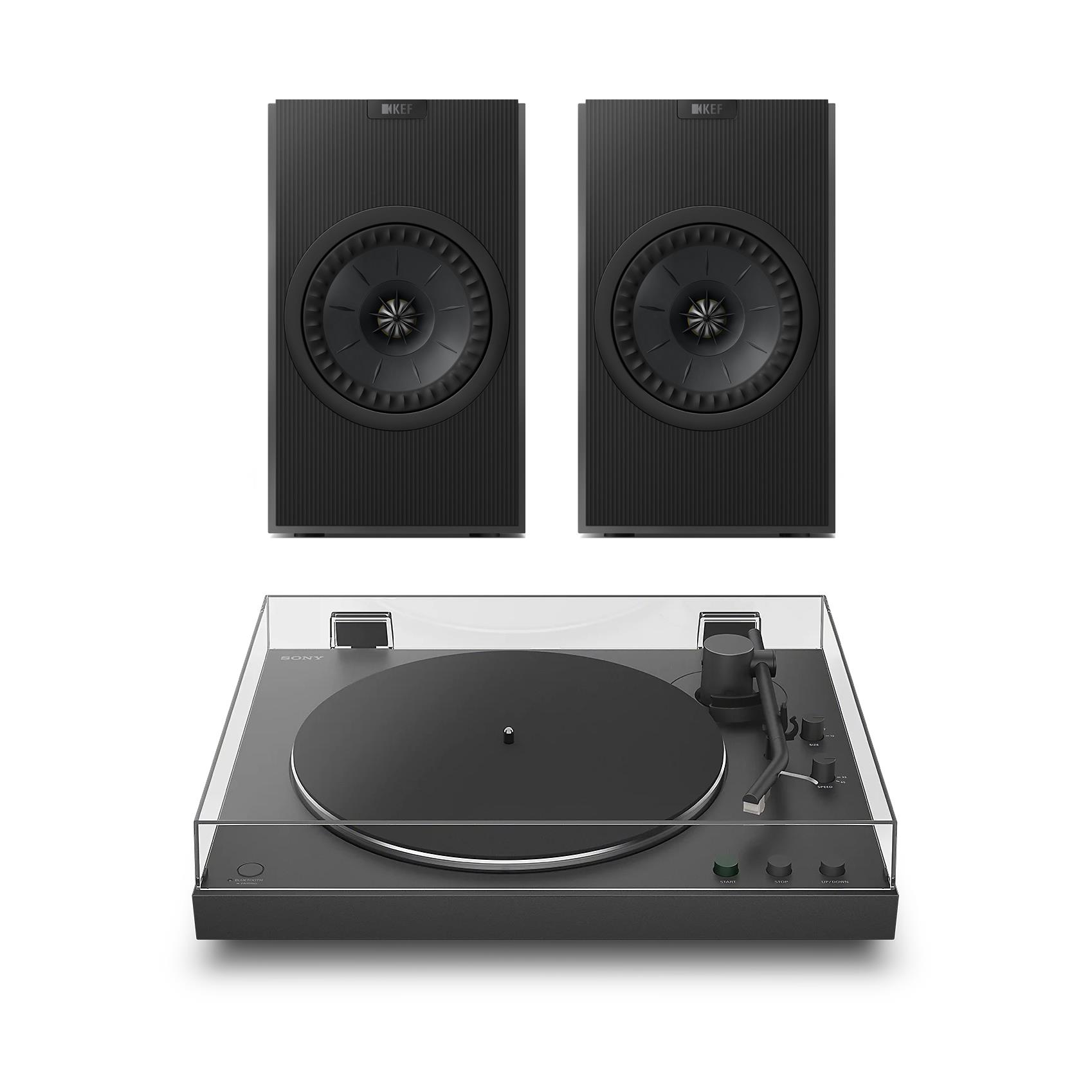 Sony PS-LX3BT Turntable KEF Coda W Wireless Speakers