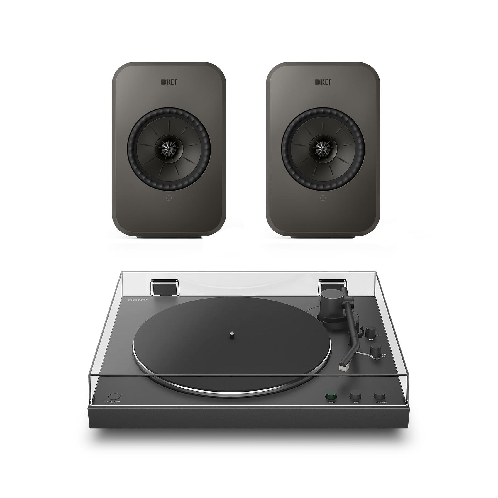 Sony PS-LX3BT Turntable<br>KEF LSX II LT Wireless Speakers