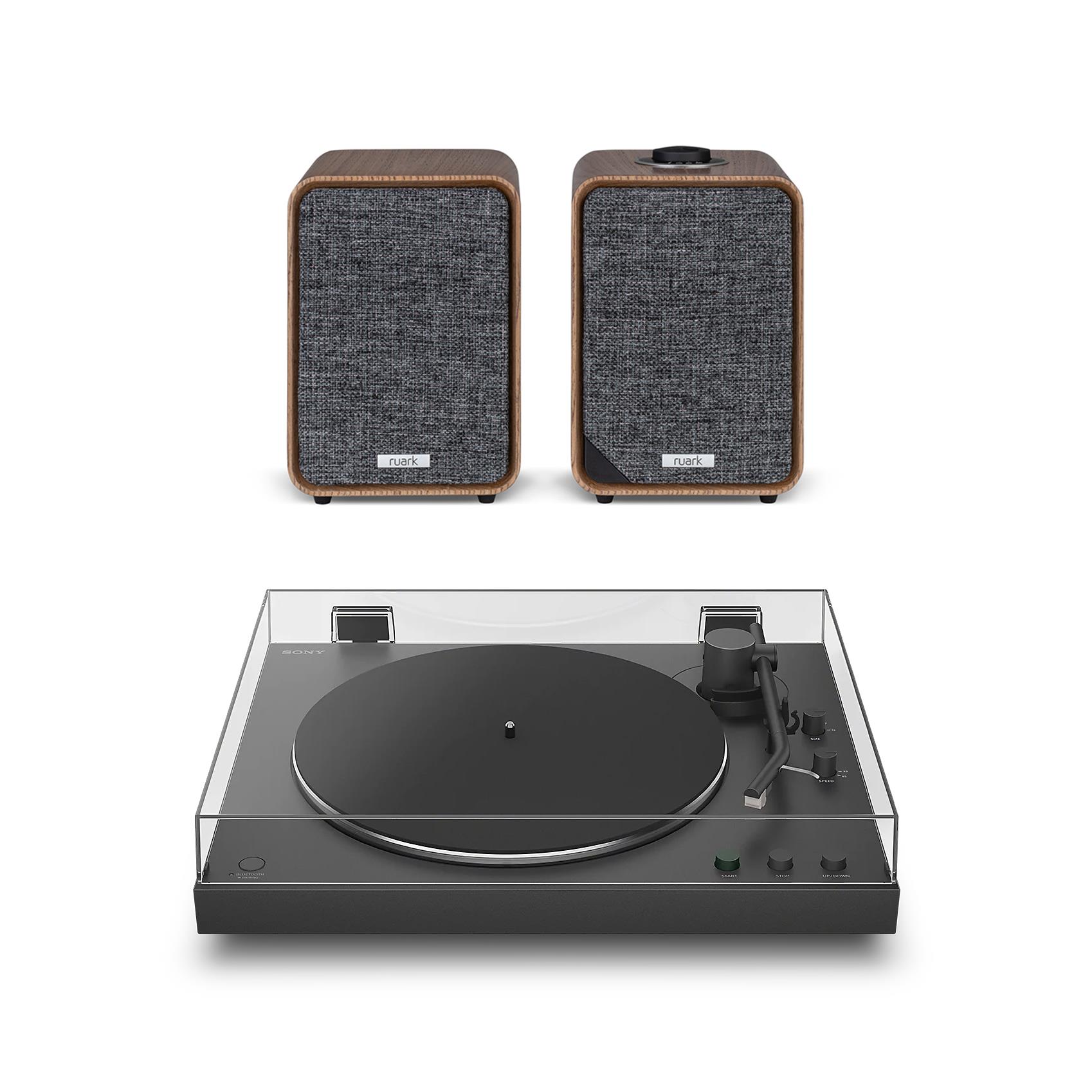 Sony PS-LX3BT Turntable Ruark Audio MR1 Mk3 Desktop Speaker System