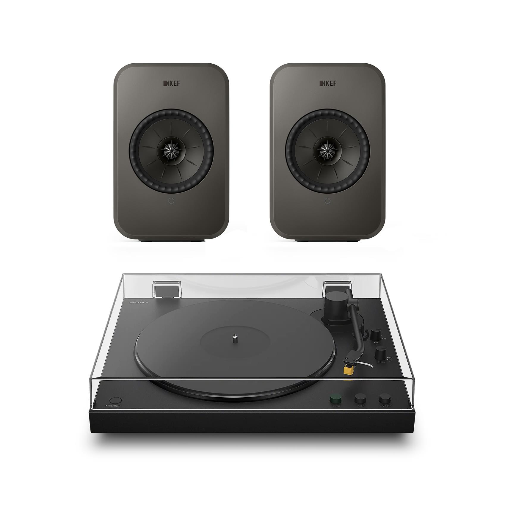 Sony PS-LX5BT Turntable<br>KEF LSX II LT Wireless Speakers