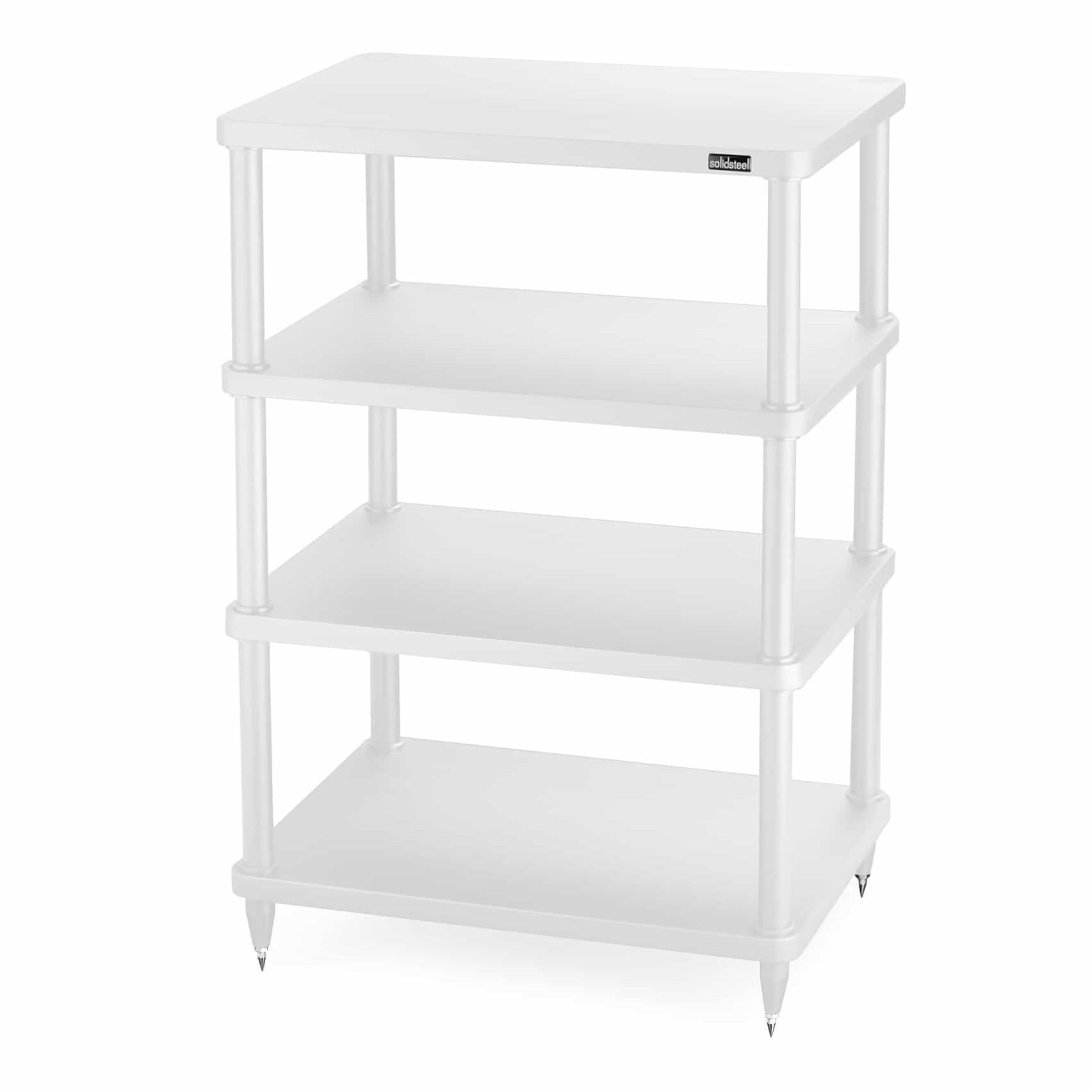 SolidSteel S3-4 (White) 4 Shelf Hi-Fi Rack