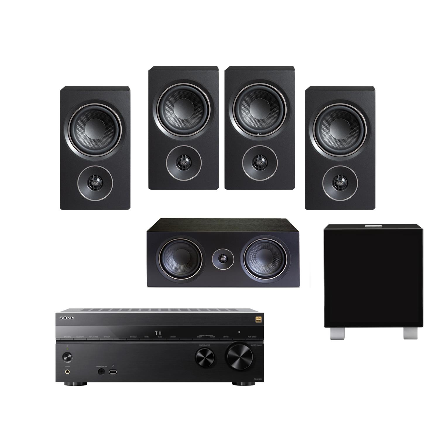 Sony TA-AN1000 AV Amplifier<br>PSB Alpha P3 Cinema Package