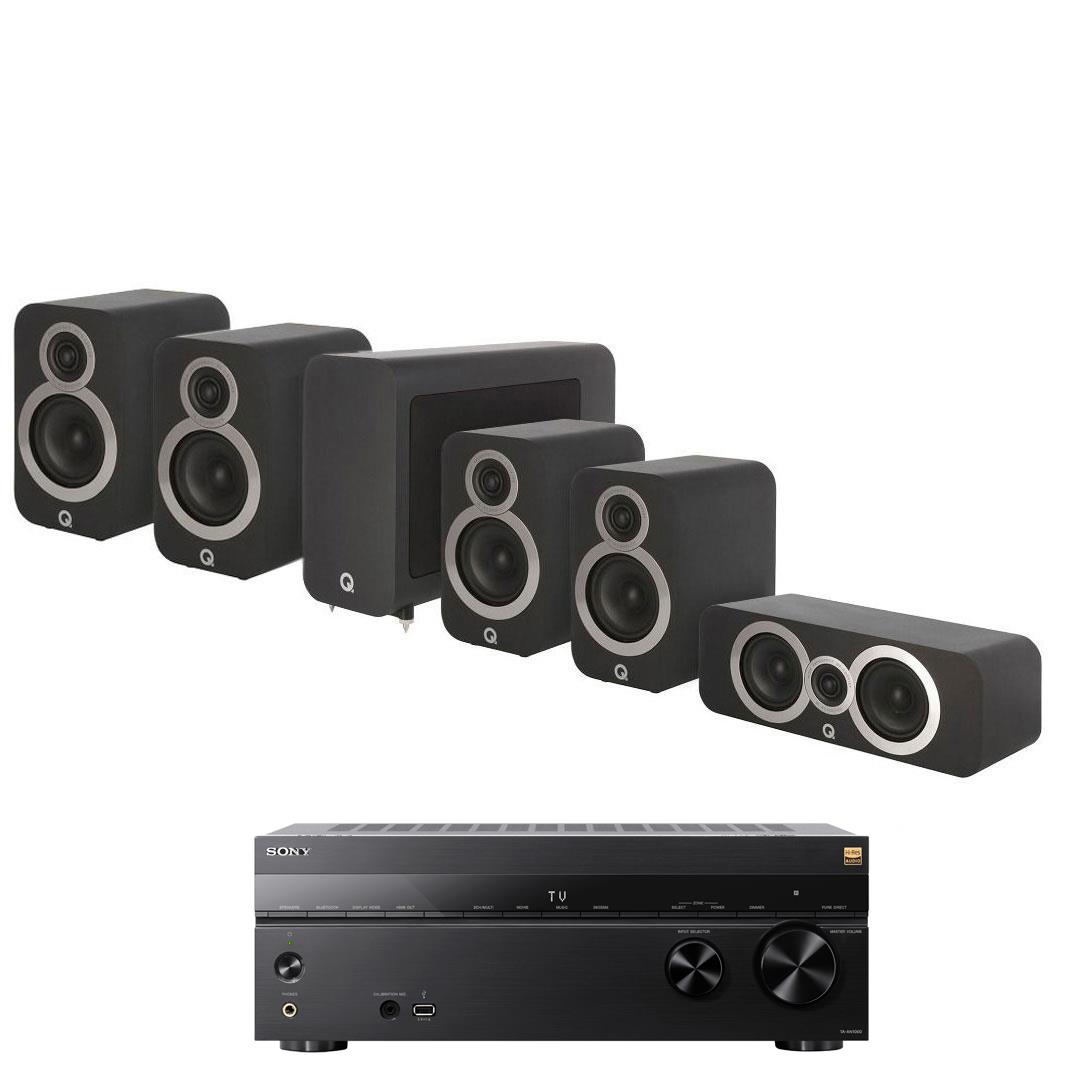 Sevenoaks Sound and Vision Sony TA AN1000 AV Amplifier Q Acoustics 3020i 5 1 Cinema Pack