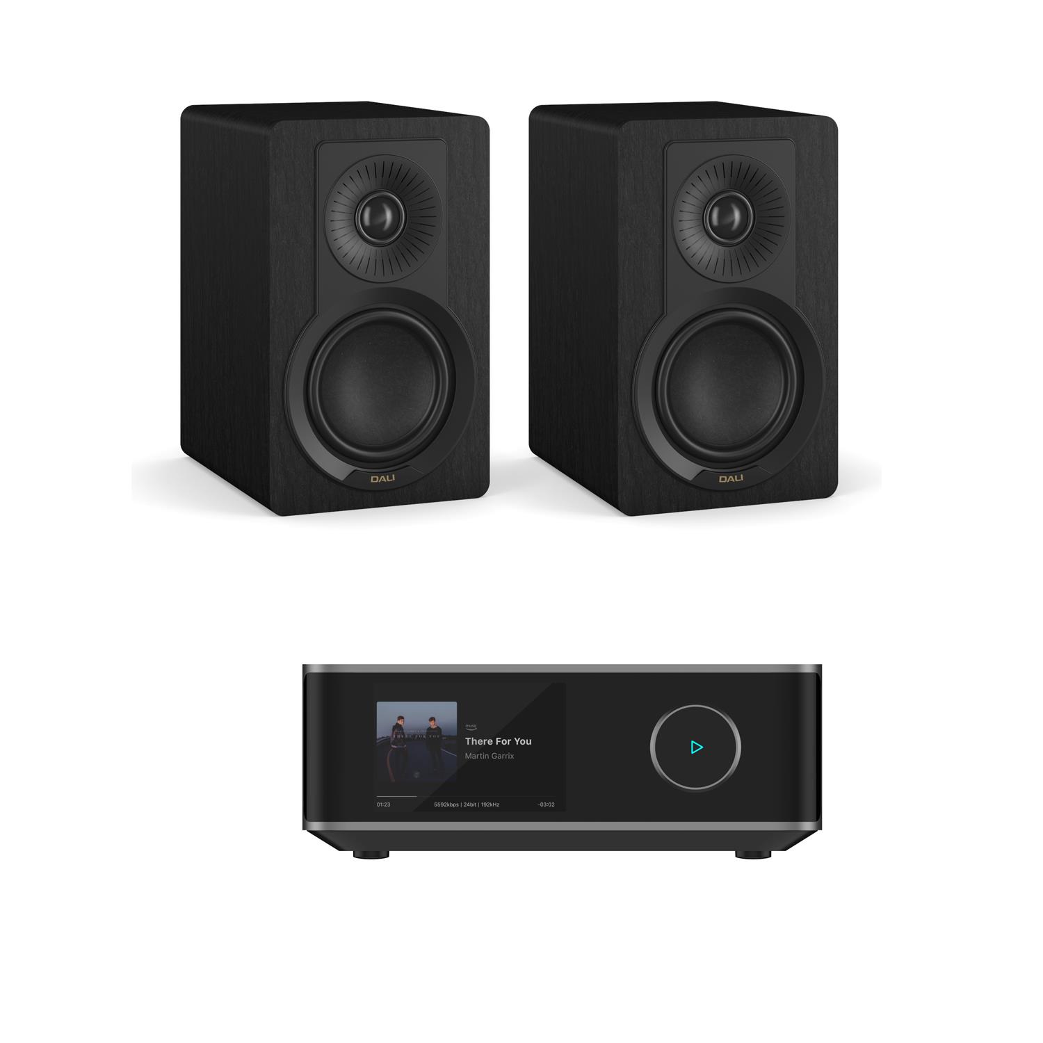 WiiM Amp Ultra Streaming Amplifier DALI KUPID Speakers