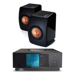 naim atom kef ls50
