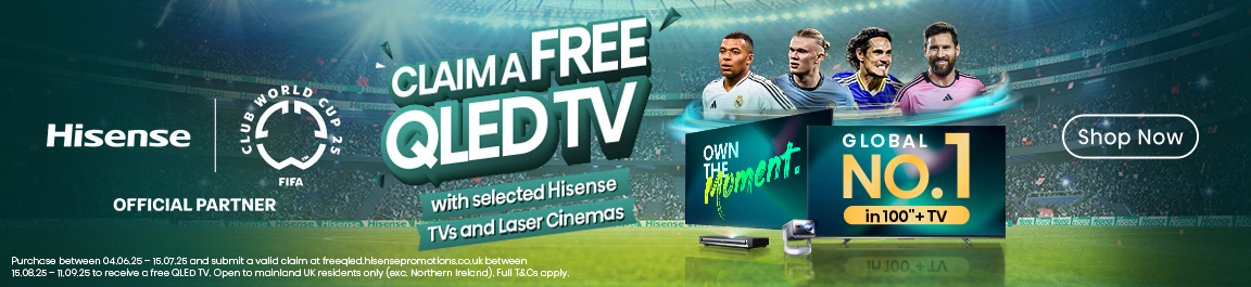 Free Hisense 40" TV With Selected Projectors