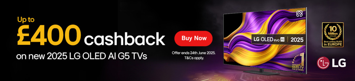 Claim Up To £400 Cashback On LG G5 OLED TV