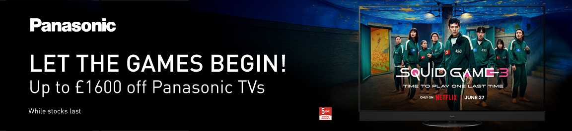 Save up to £1600 on Panasonic OLED TVs