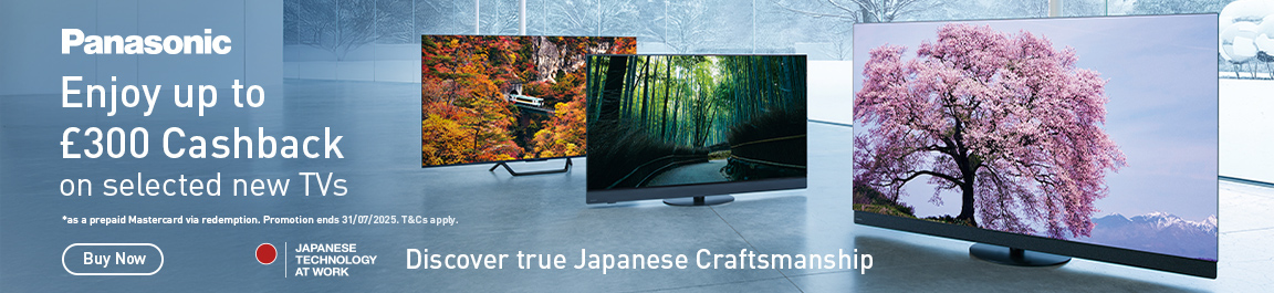 Claim Up To £300 On Selected Panasonic OLED TV