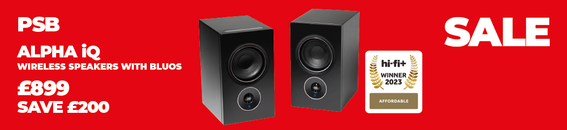 PSB Alpha IQ Wireless Speakers With BluOS Now Only £899 Save £200