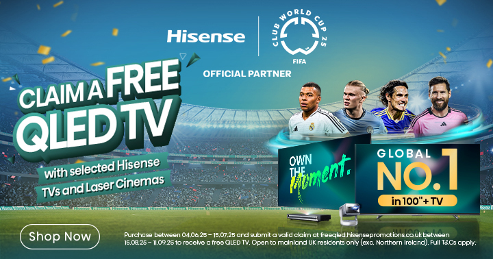 Free Hisense 40" TV With Selected Projectors