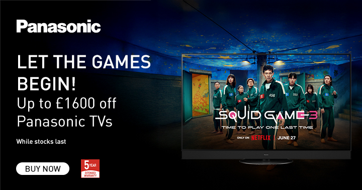 Save up to £1600 on Panasonic OLED TVs