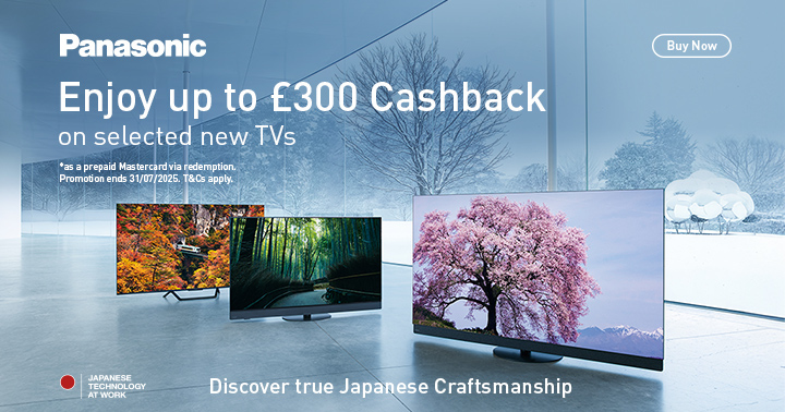 Claim Up To £300 On Selected Panasonic OLED TV