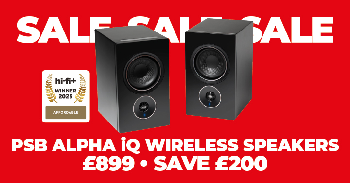 PSB Alpha IQ Wireless Speakers With BluOS Now Only £899 Save £200